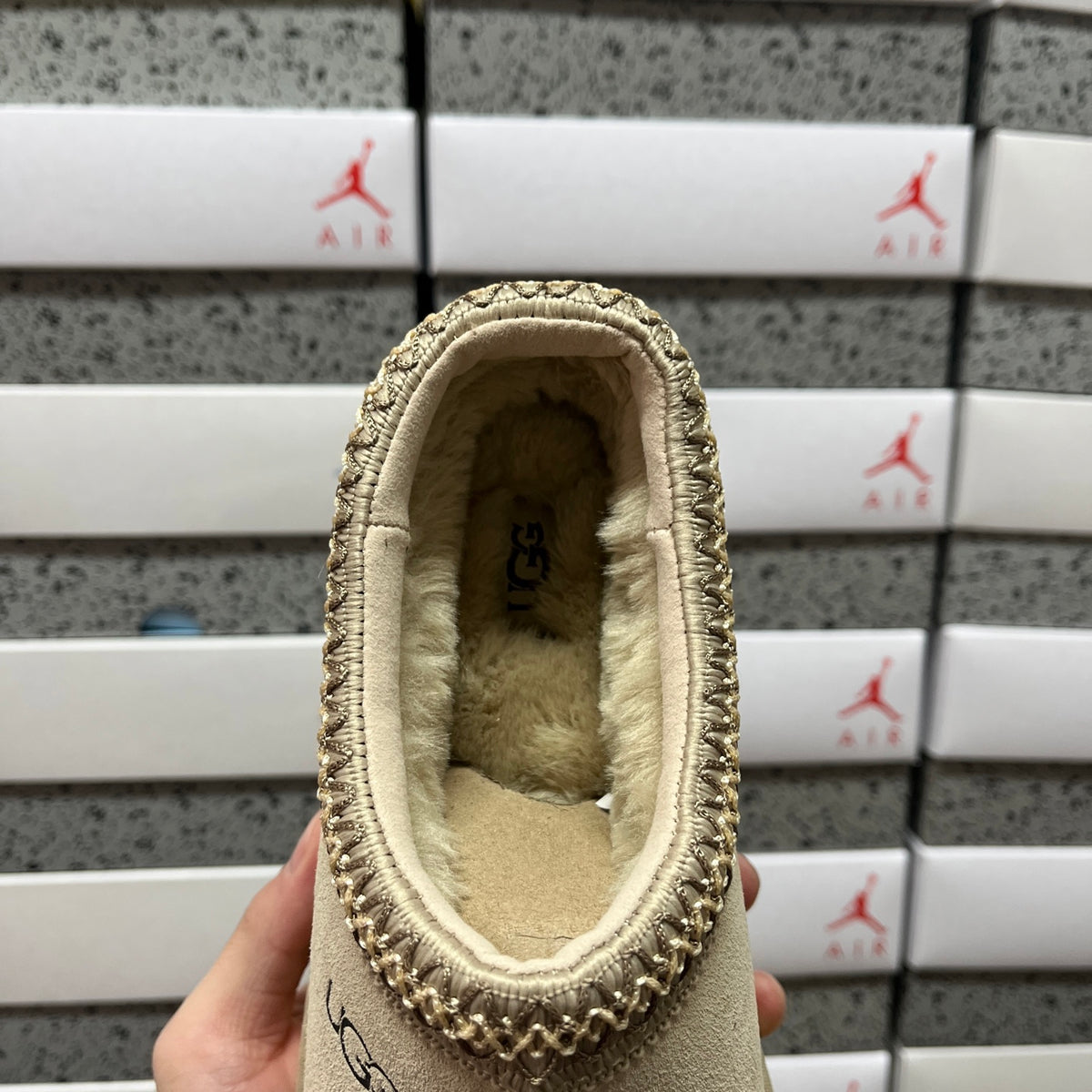 UGG Tazz Ethnic Slipper – Mustard (Style 5955) | Sizes 35–44
