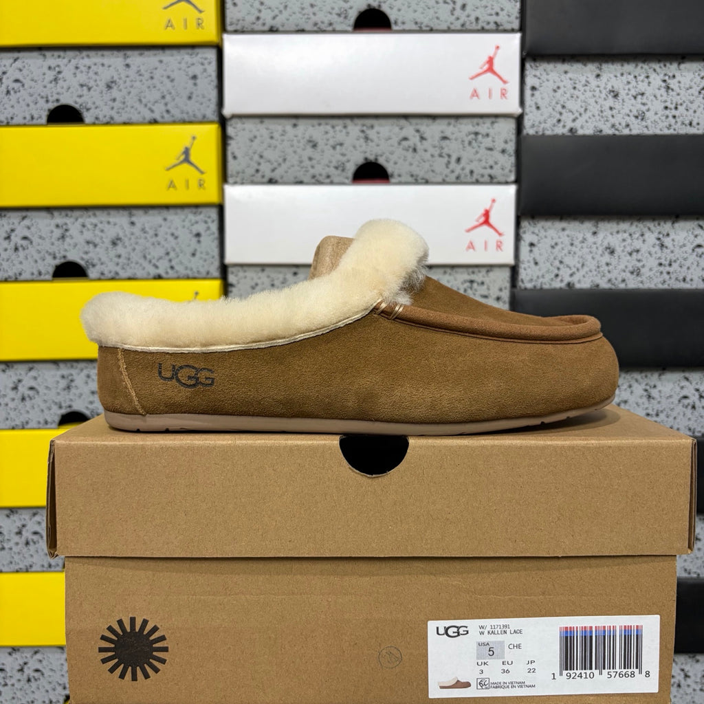 UGG Ansley Moccasin – Chestnut (Style W1171391) | Sizes 35–40