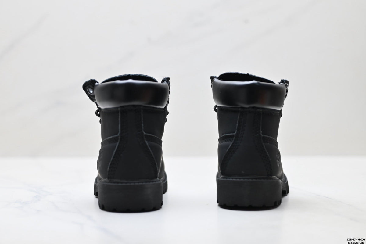 Timberland Black Kids Premium Leather Boot