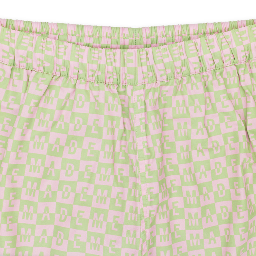 CHECKERED LOGO PINK TRACK PANTS
