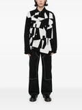 Black Comme Des Garçons patchwork jacket