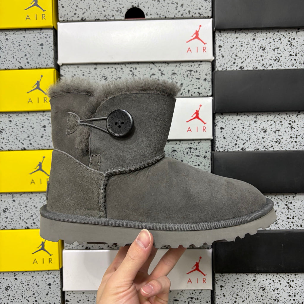 UGG Mid-Calf Boot 6422 – Gray | Wooden Button | Sizes 35-40
