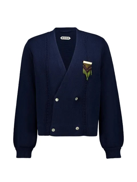 BODE logo-detail double-breasted cardigan