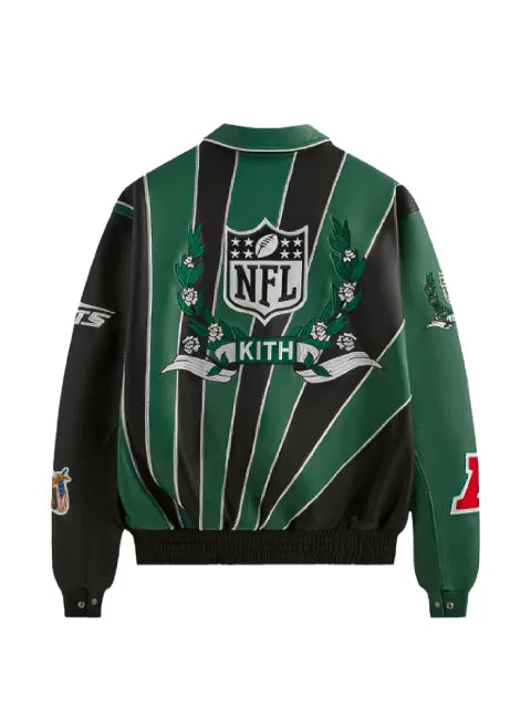 KITH x Jeff Hamilton NFL Jets varsity jacket