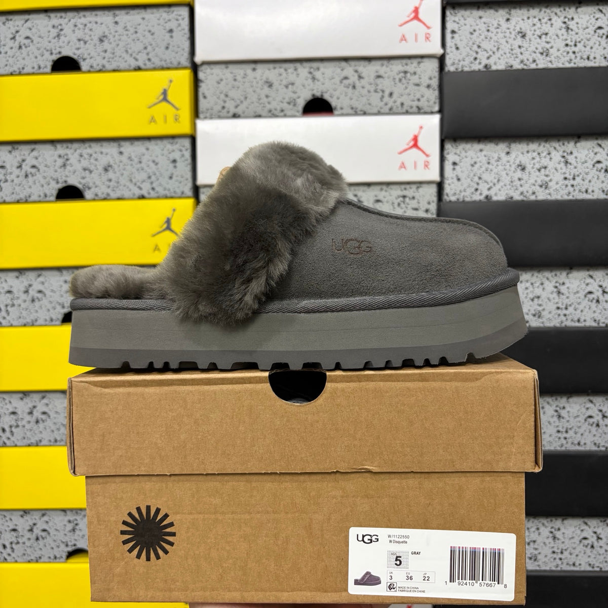 UGG Snow Boots 2550 – Gray Star Slide | 3cm | Sizes 35-40