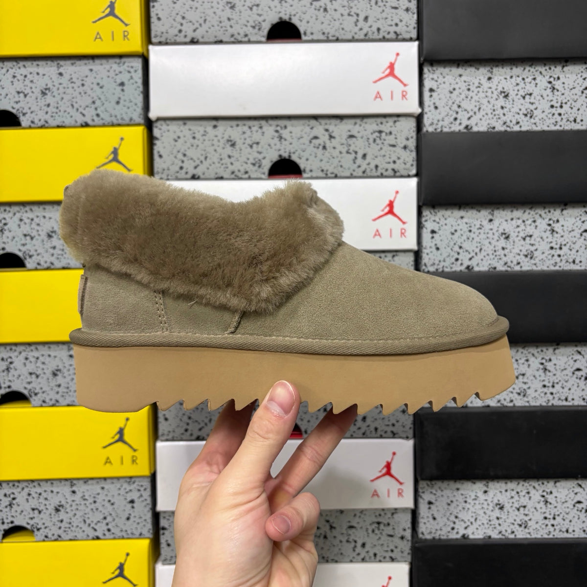 UGG Classic Festive Platform Boot – Brown (Style W1166733) | Sizes 35–40