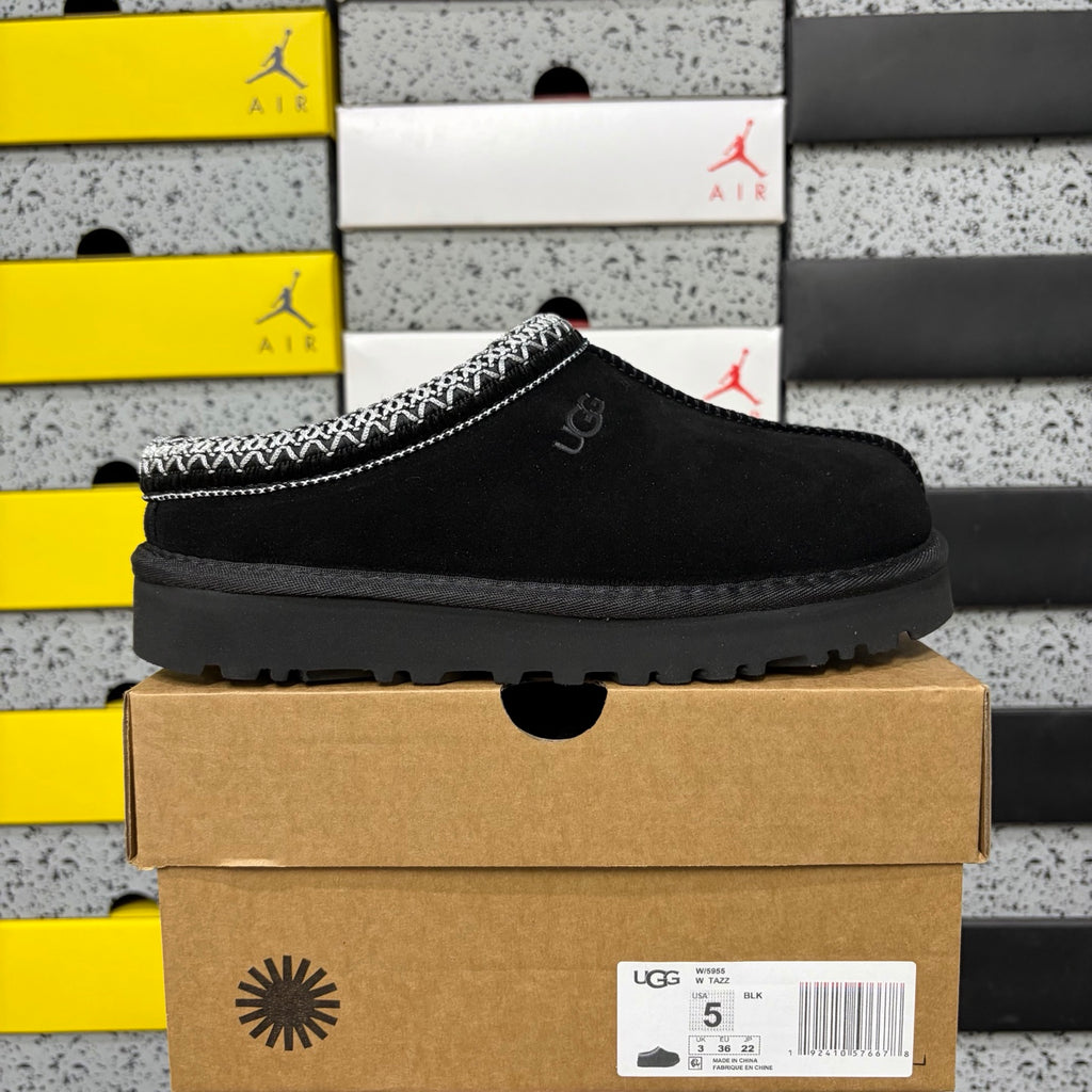 UGG Tazz Ethnic Slipper – Black (Style 5955) | Sizes 35–44