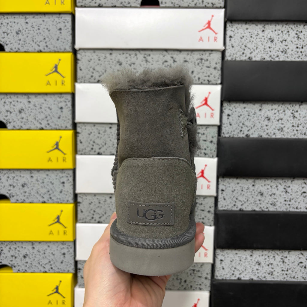 UGG Mid-Calf Boot 6422 – Gray | Wooden Button | Sizes 35-40