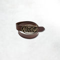 Nudie Jeans Nudie Buckle Leather Belt: Dark Brown