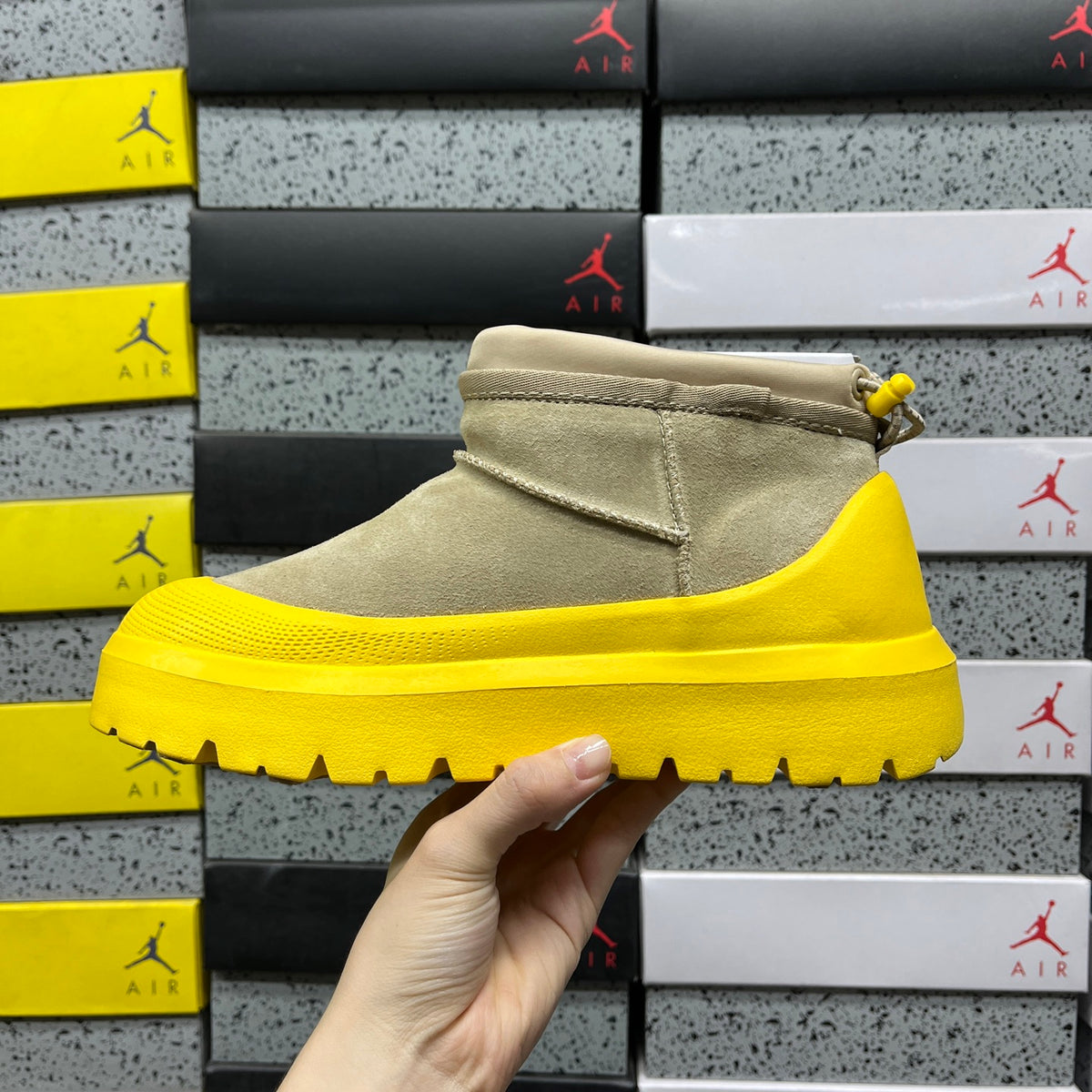 UGG Mid-Calf Snow Boot – Yellow (Style 1114196) | Sizes 35–45