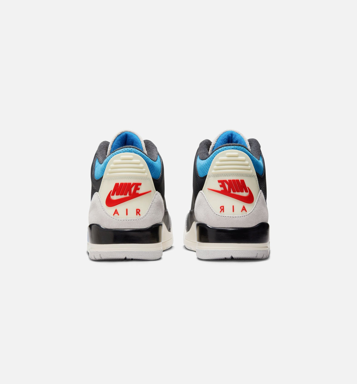 Air Jordan 3 Retro Mens Lifestyle Shoe - Black/Chile Red/Neutral Grey