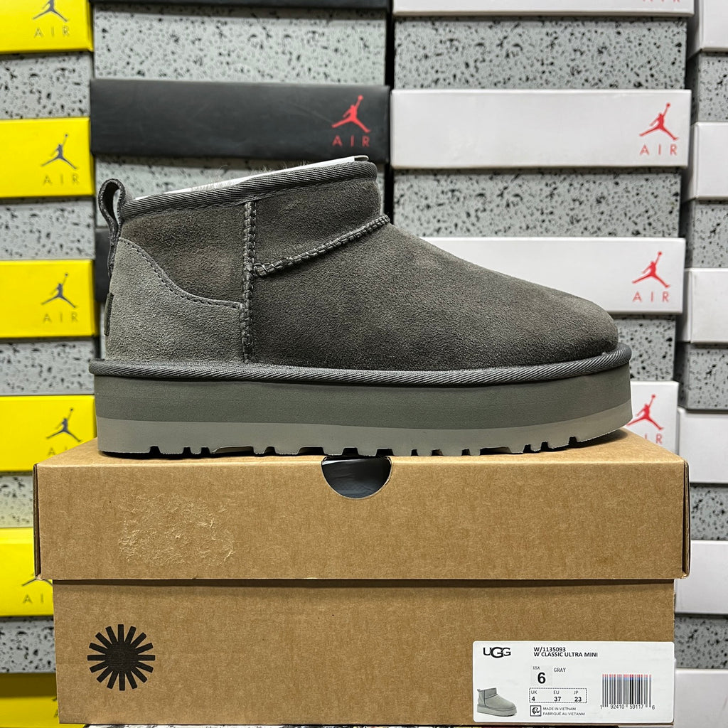 UGG Snow Boot – Grey, 3cm Heel (Style 1135093) | Sizes 35–40