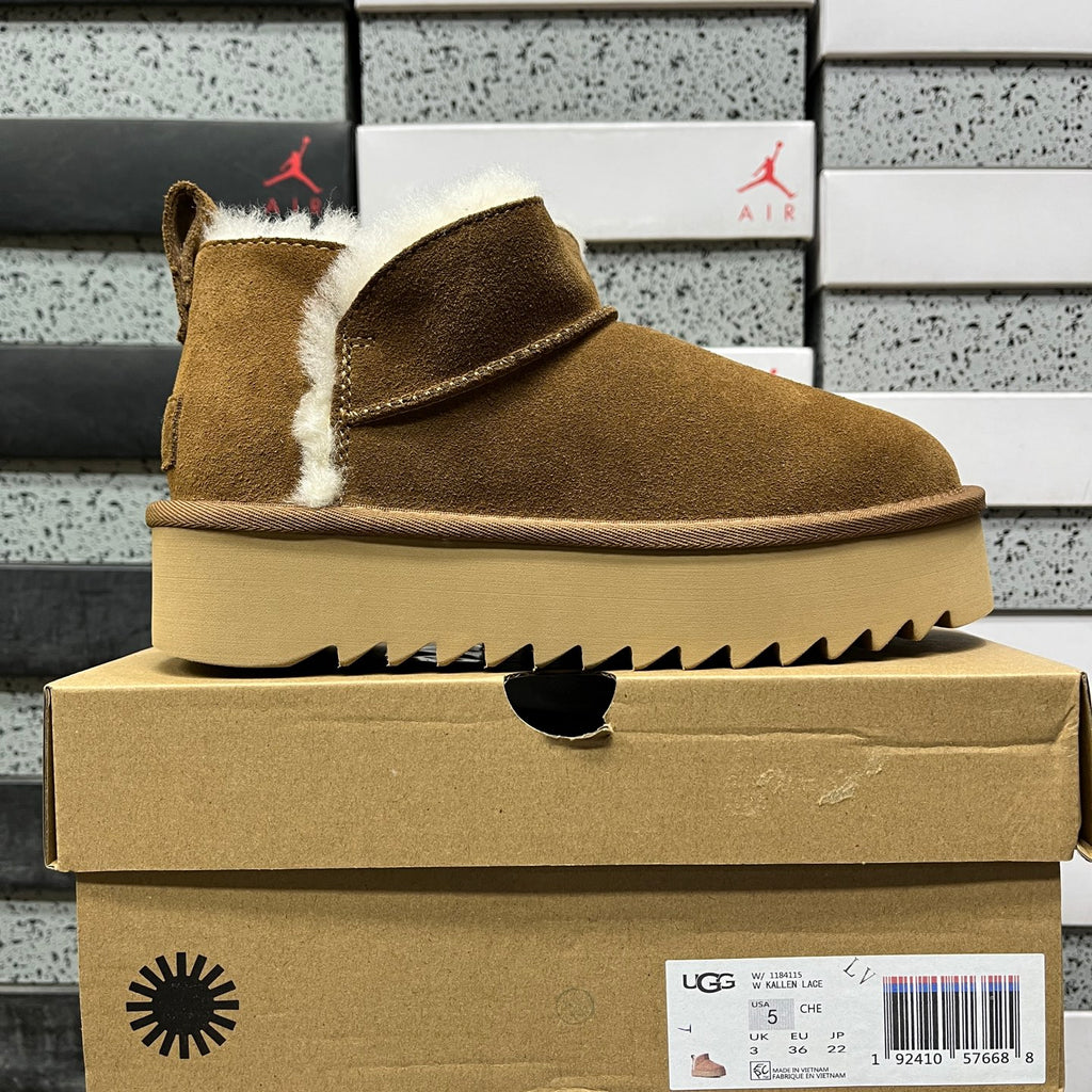 UGG Ayana Platform Boot – Chestnut (Style 1184115) | 5cm Platform | Sizes 35–40