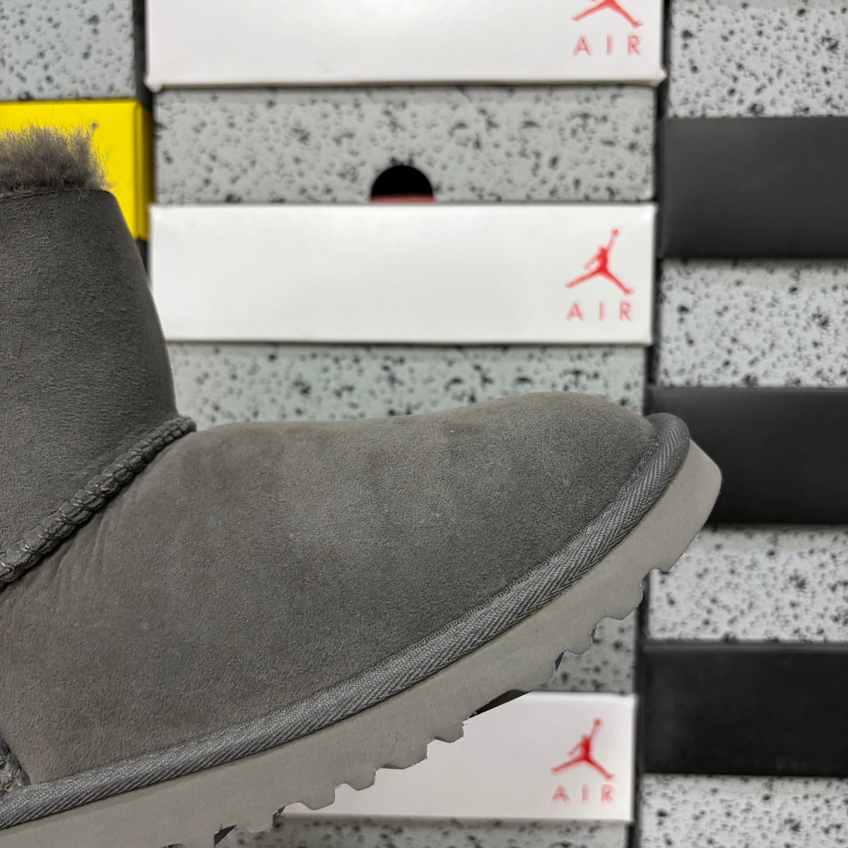 UGG Mid-Calf Boot 6422 – Gray | Wooden Button | Sizes 35-40