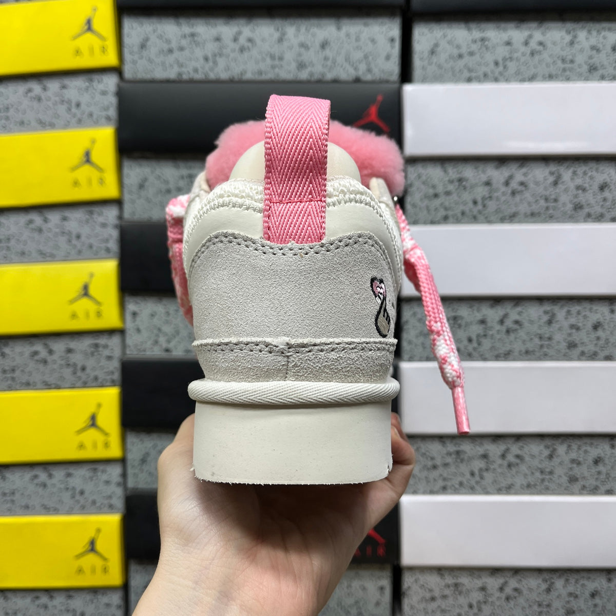 UGG Snow Boot – White Pink (Style 1144032) | Sizes 35–40