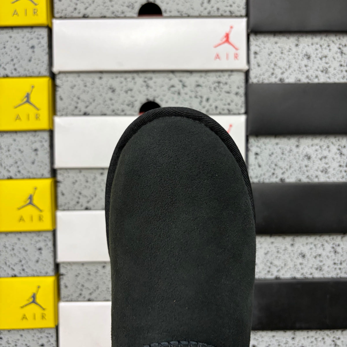 UGG Mid-Calf Boot 6422 – Black | Wooden Button | Sizes 35-40