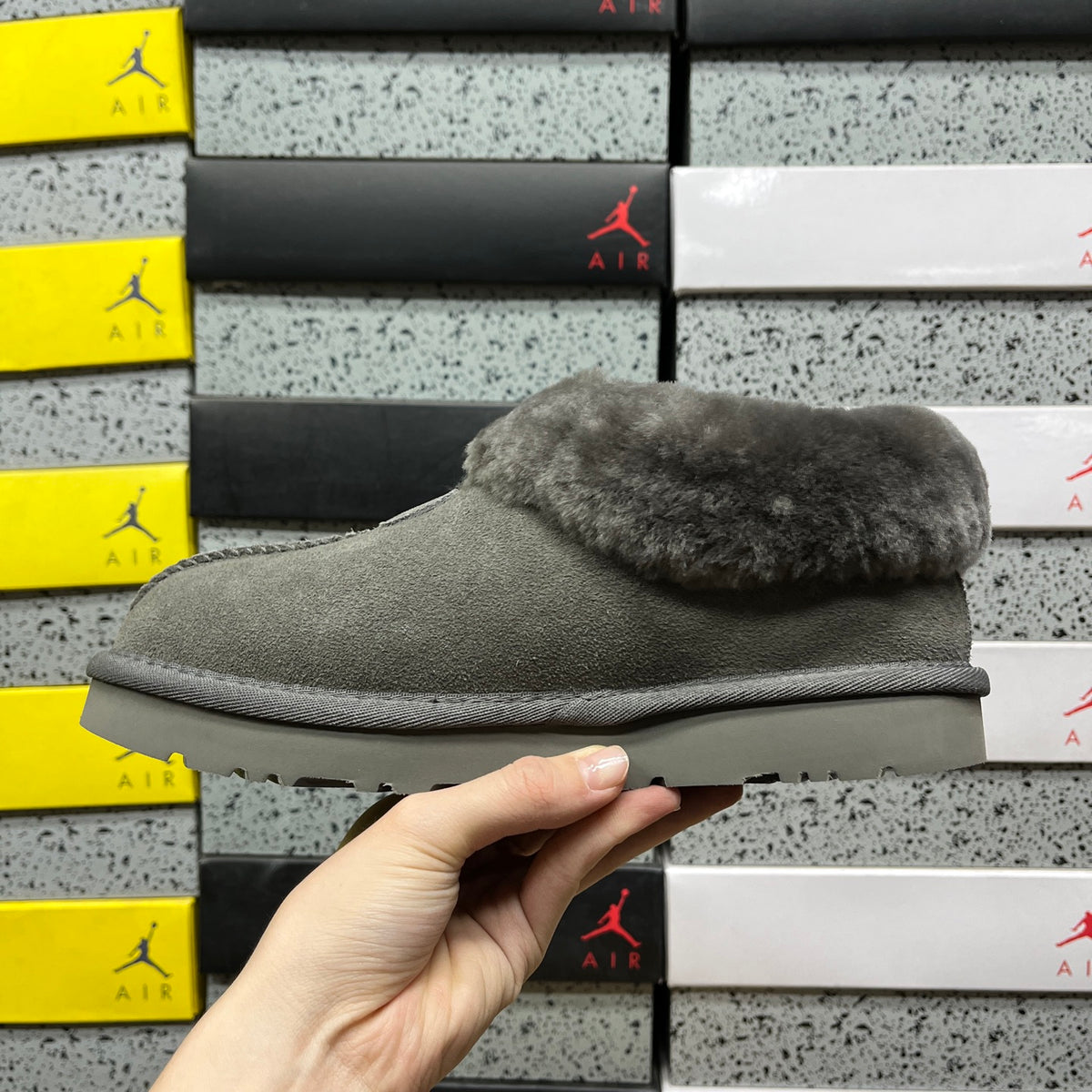 UGG Mid-Calf Snow Boot – Grey, Lightweight (Style 1134810) | Sizes 35–40