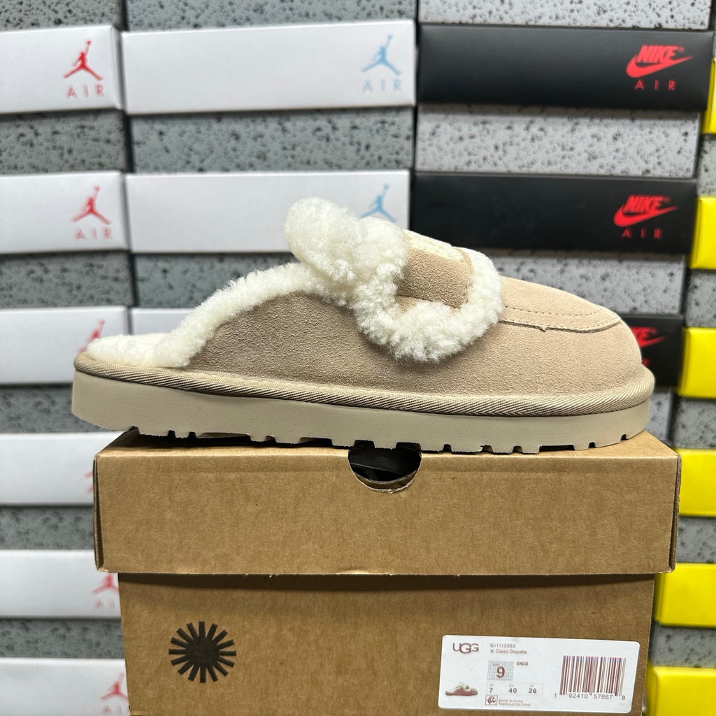 UGG Embroidered Slipper – Khaki (Style 5095) | Sizes 35–40