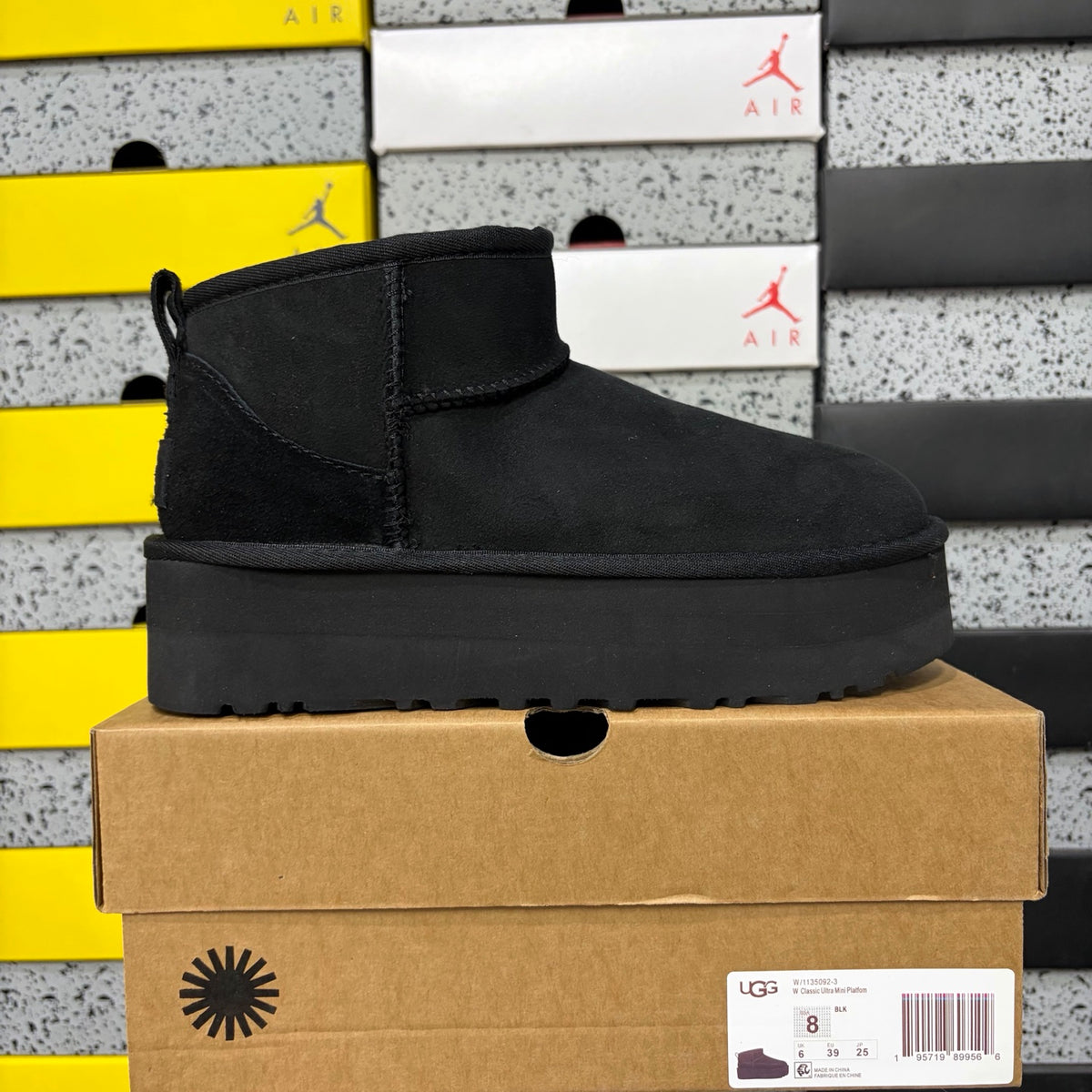 UGG Snow Boots 5092 – Black | 3cm | Sizes 35-40