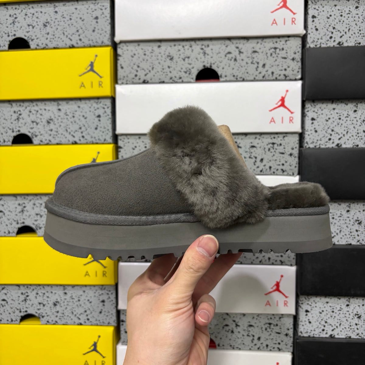 UGG Snow Boots 2550 – Gray Star Slide | 3cm | Sizes 35-40