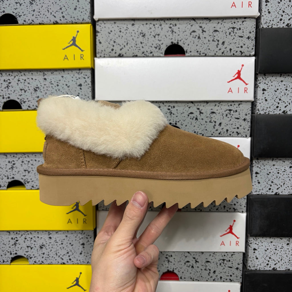 UGG Classic Festive Platform Boot – Chestnut (Style W1166733) | Sizes 35–40