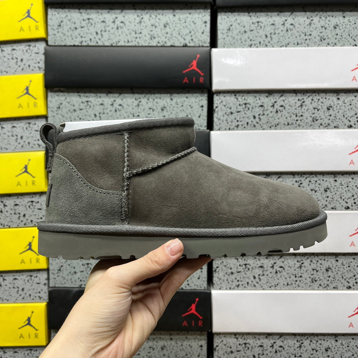 UGG Mid-Calf Snow Boot – Grey (Style 1116109) | Sizes 35–40