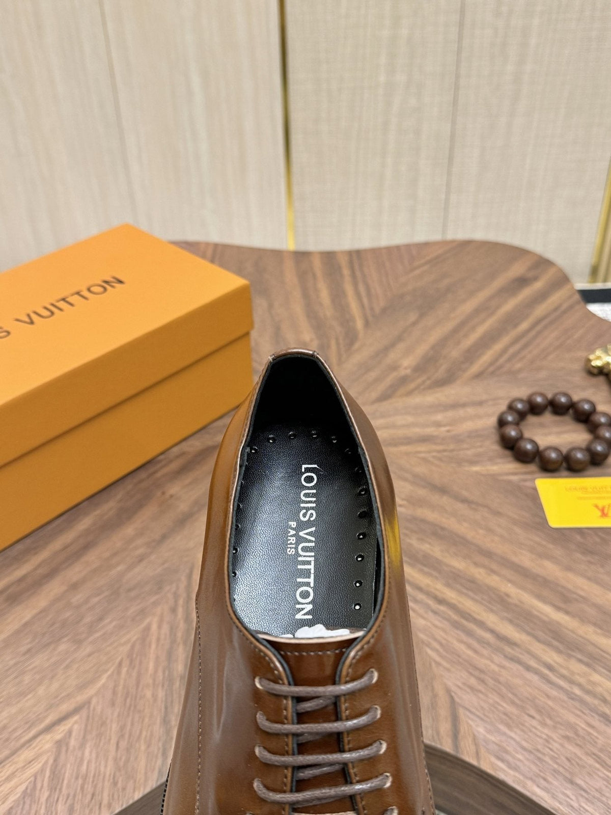 Louis Vuitton Brown Lace-Up Dress Shoes - Almond Toe